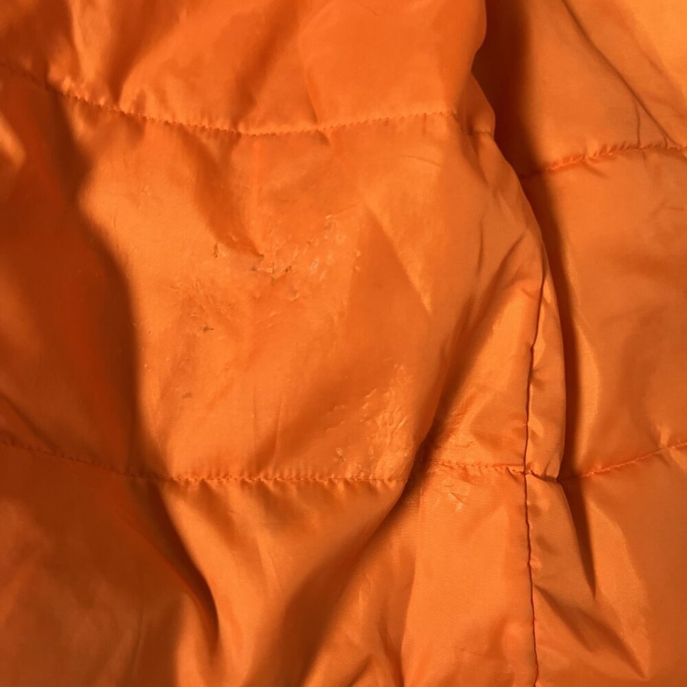 Lands End Kids Boys Jacket w/ Hood Green & Orange M 10/12 - Picture 9 of 11